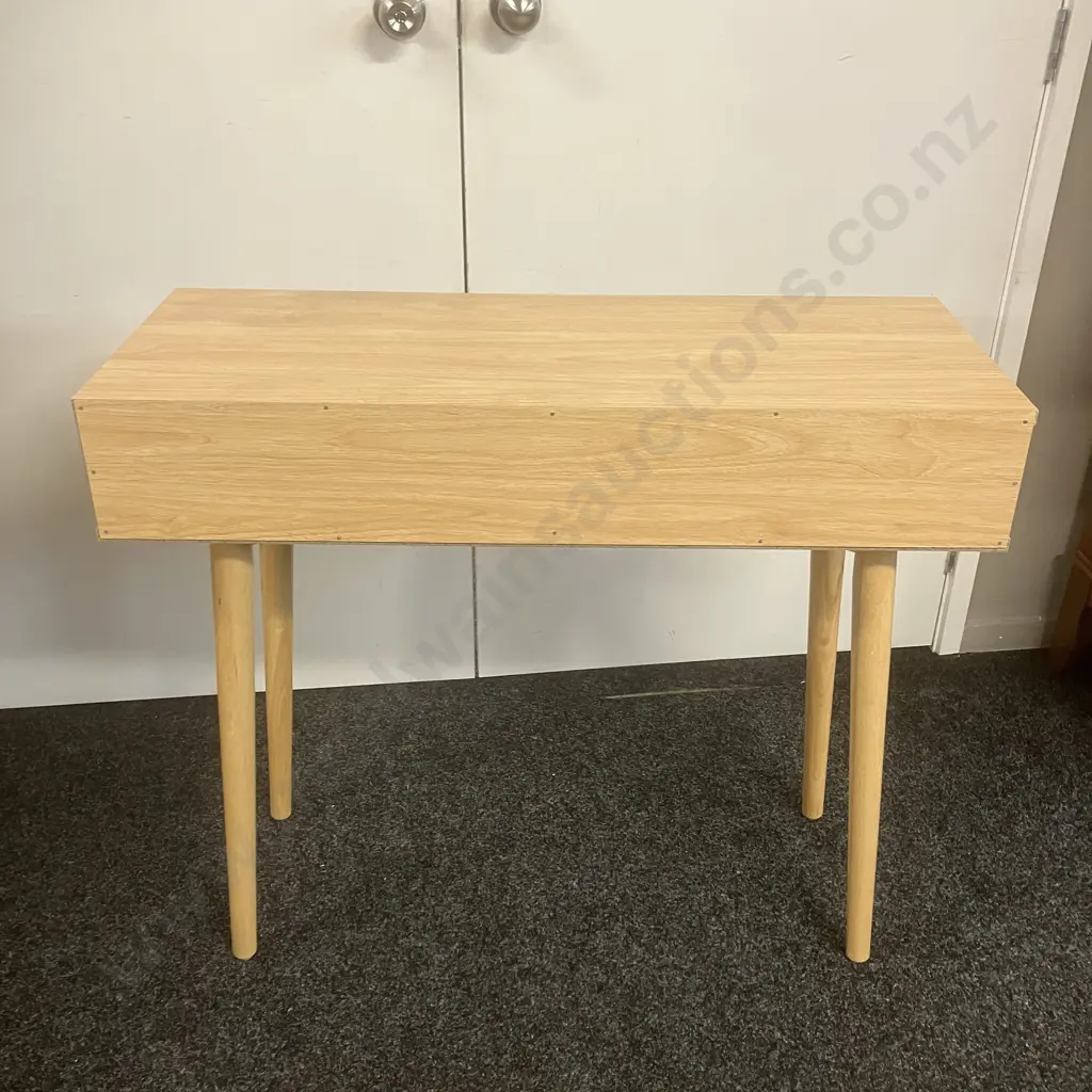 Two Drawer Console Table With Cane Detail. H78 W90 D36cm Image 1++