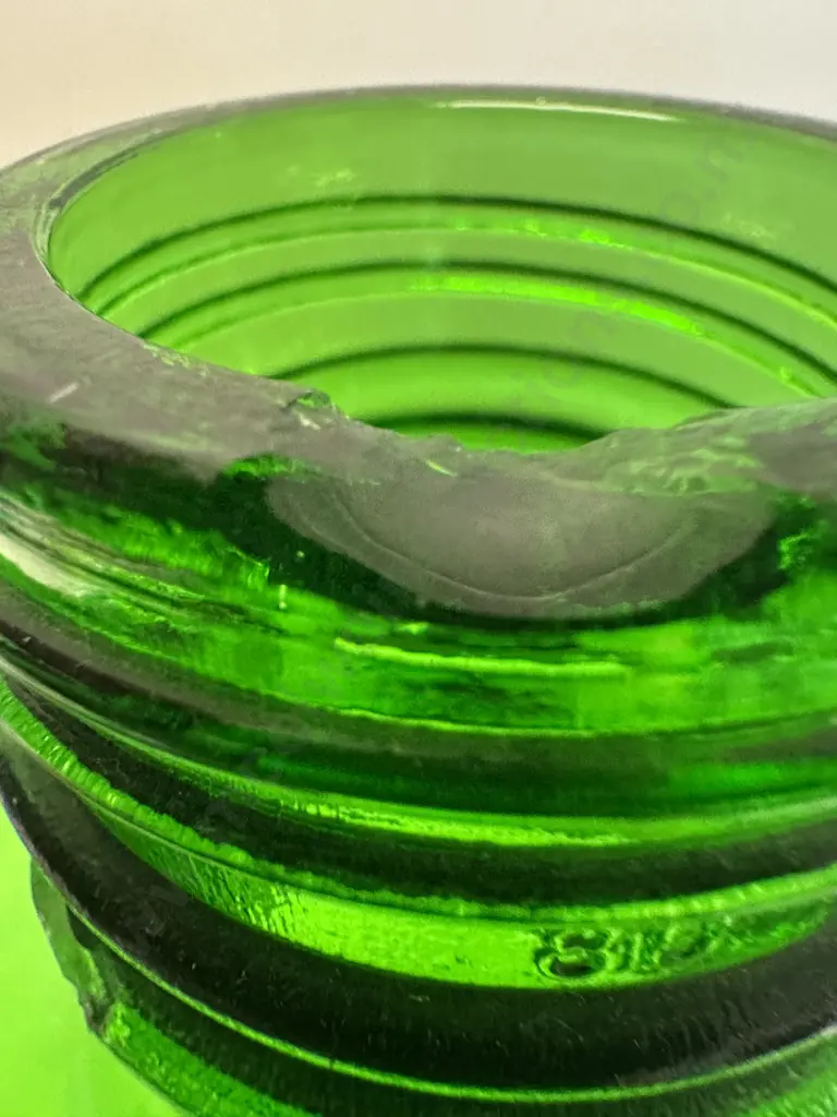 Vintage Large Green Glass Corboy. H51cm Image 1++