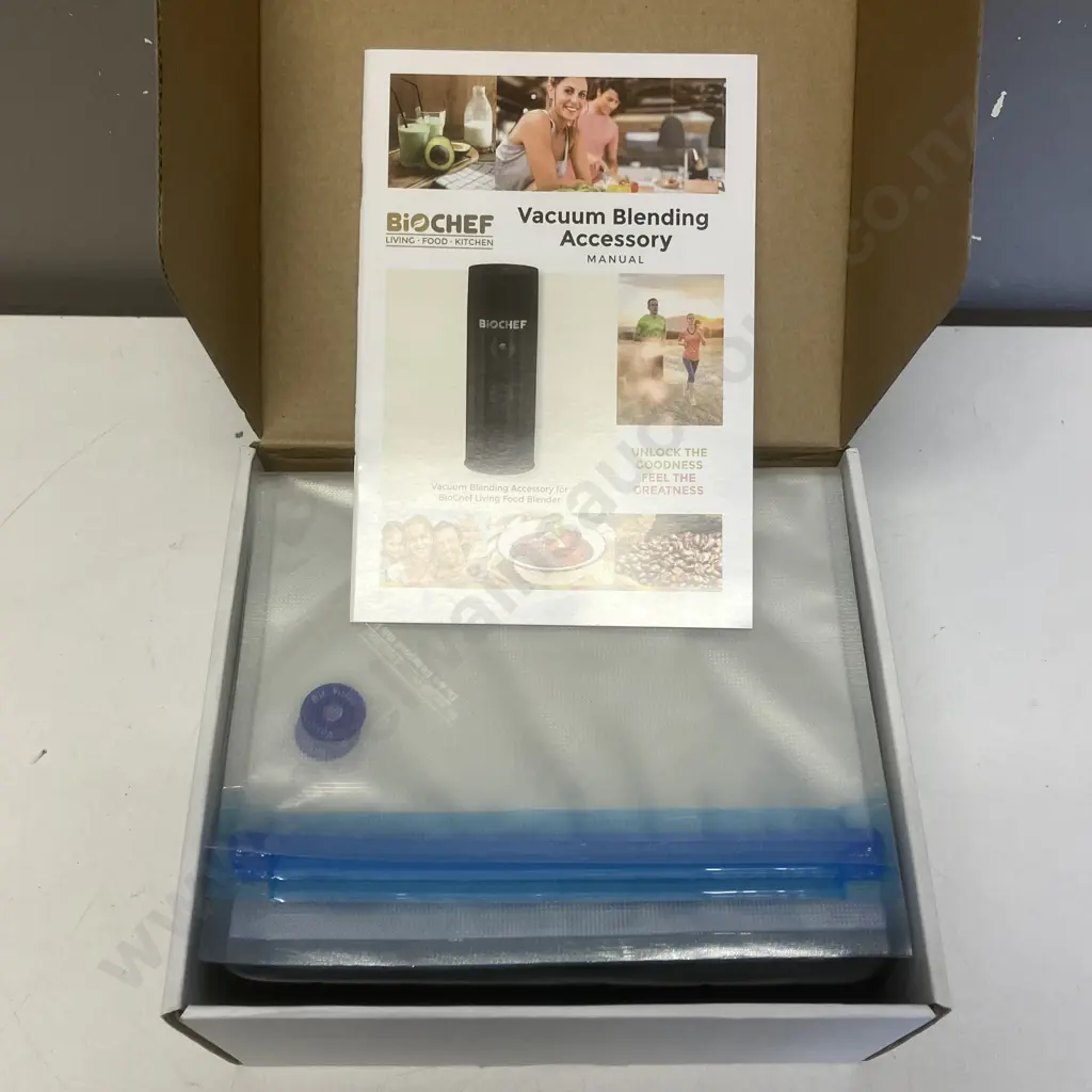BioChef Galaxy Vacuum Blending Accessory In Box With Manual Image 1++
