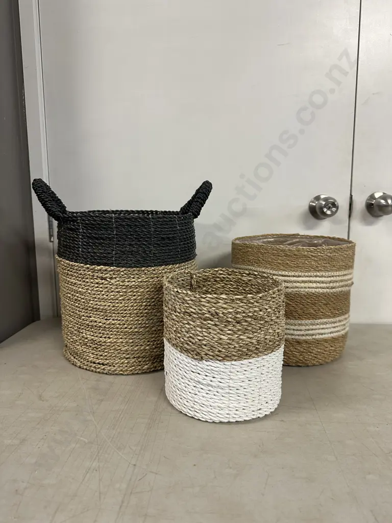 Assorted Rattan Baskets Image 1++