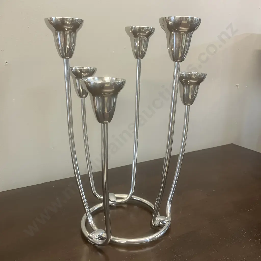 GEORG JENSEN Six-Branch Swing Candelabra. H32cm Image 1++