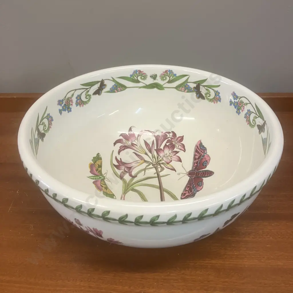 Portmeirion Botanic Garden Amaryllis Reginae Mexican Lily Large 26cm Bowl. Susan Williams Ellis 1972 England Image 1++