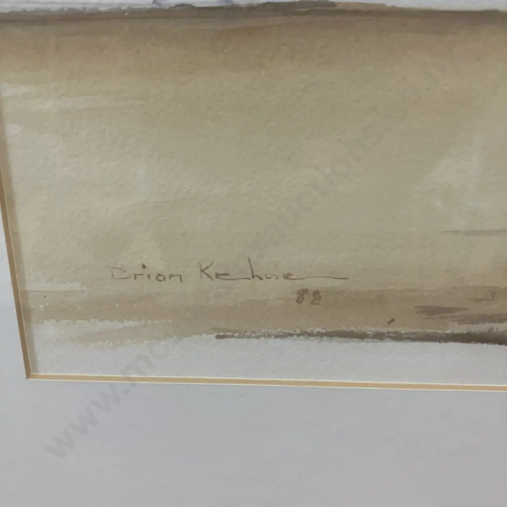 Brian Kehoe Yeppoon Central Queensland Beach Watercolour Signed & Framed. 52 x 72cm Image 1++