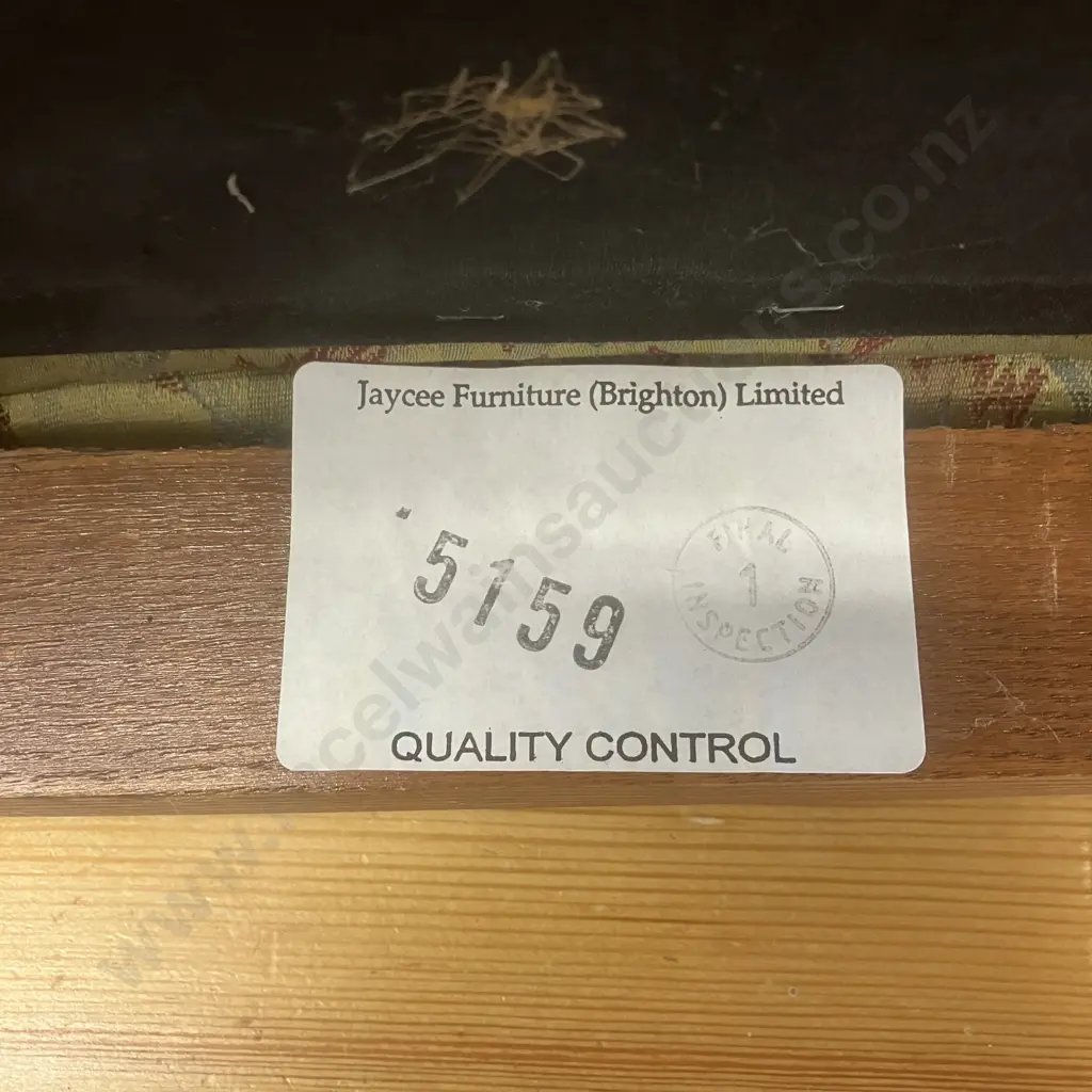 Set of 6 Jaycee Furniture (Brighton England) Solid Oak Upholstered Back Dining Chairs Including 2 Carvers Image 1++