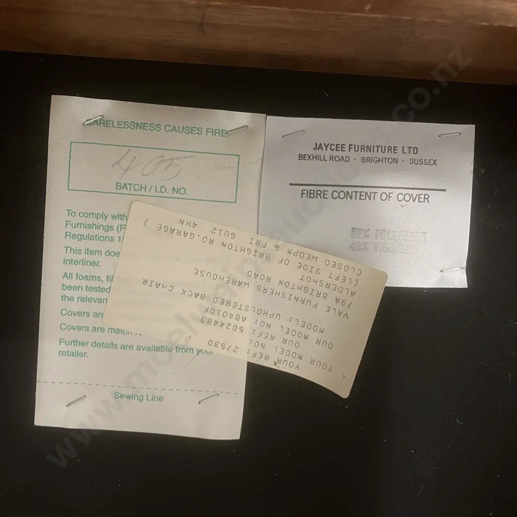 Set of 6 Jaycee Furniture (Brighton England) Solid Oak Upholstered Back Dining Chairs Including 2 Carvers Image 1++