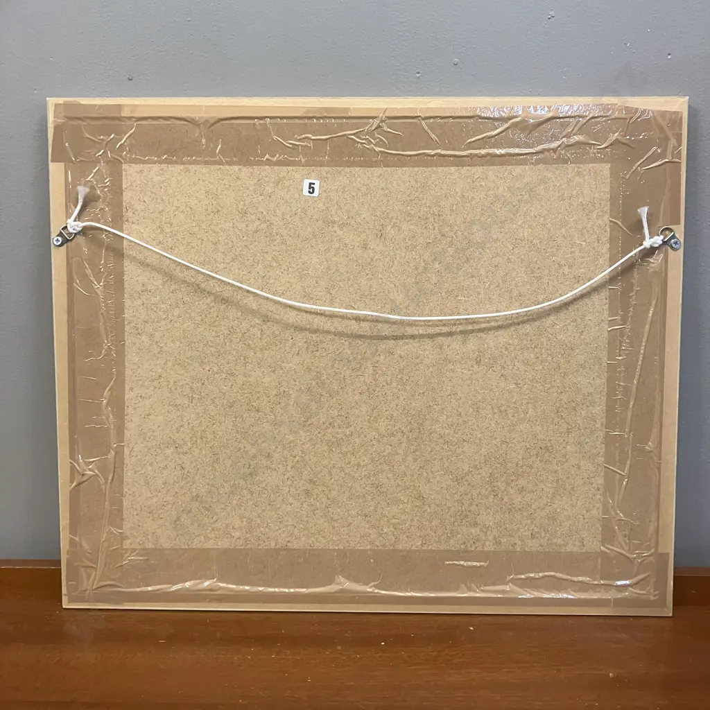 Carol Carpenter Original Watercolour - Coastal Scene With People. Signed. 43 x 52cm Image 1++