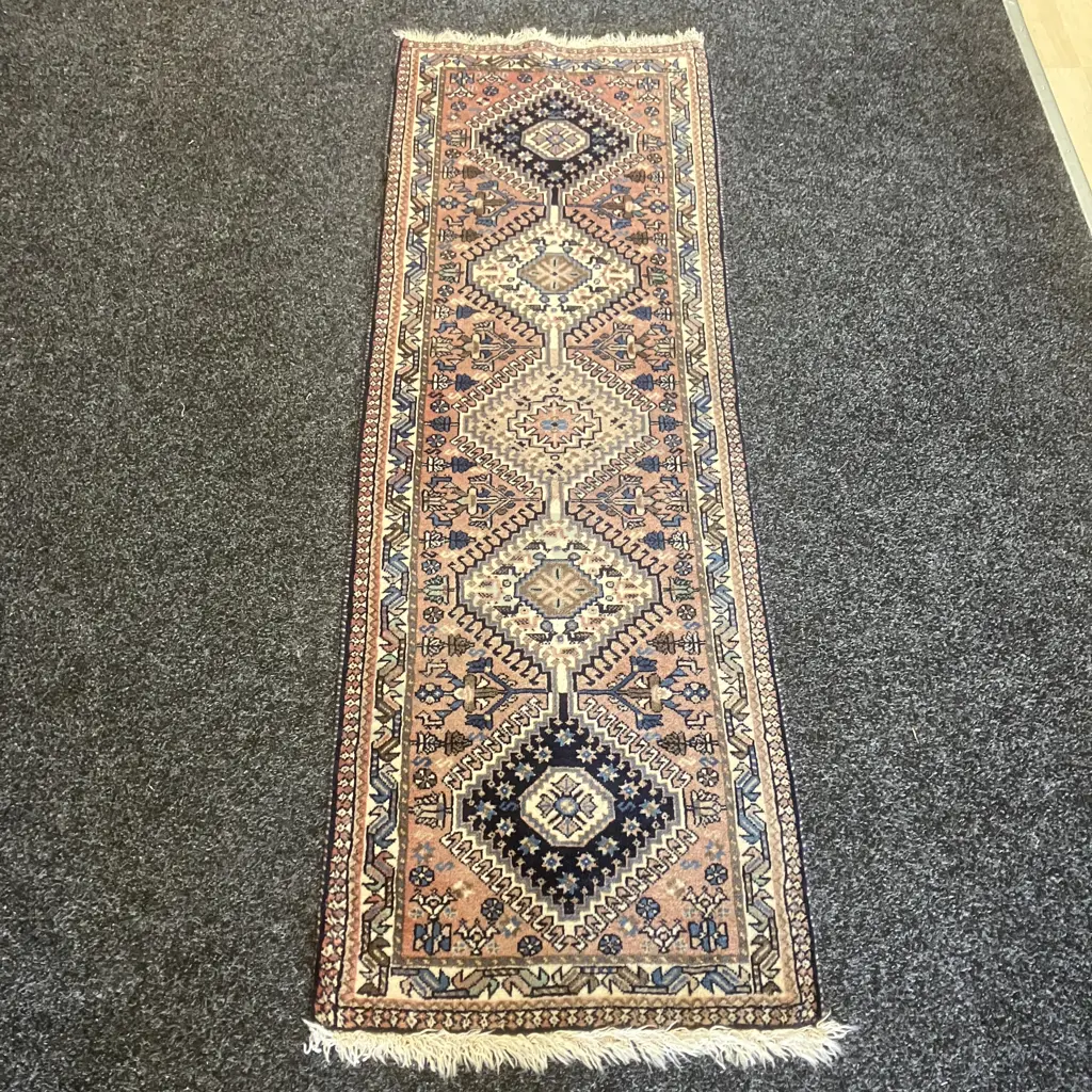 Persian Floor Runner - Browns & Blues 167 x 55cm Image 1++