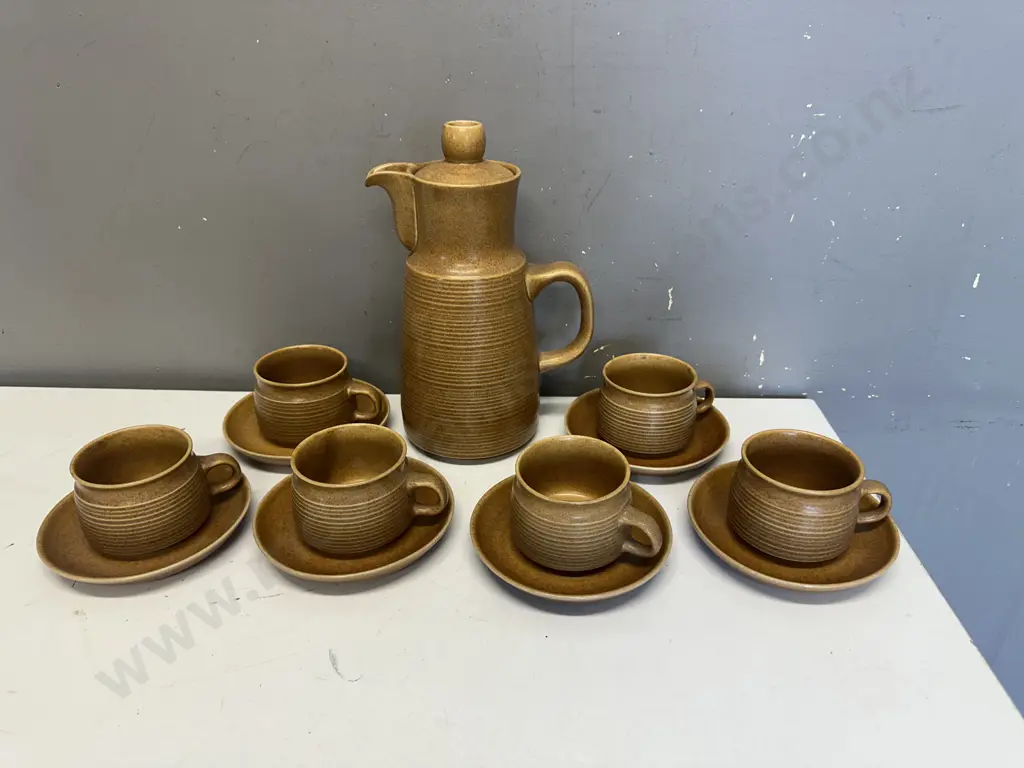 Vintage English Denby Langley Canterbury Duos x6 Image 1++