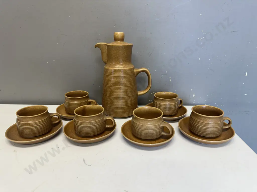 Vintage English Denby Langley Canterbury Duos x6 Image 1++
