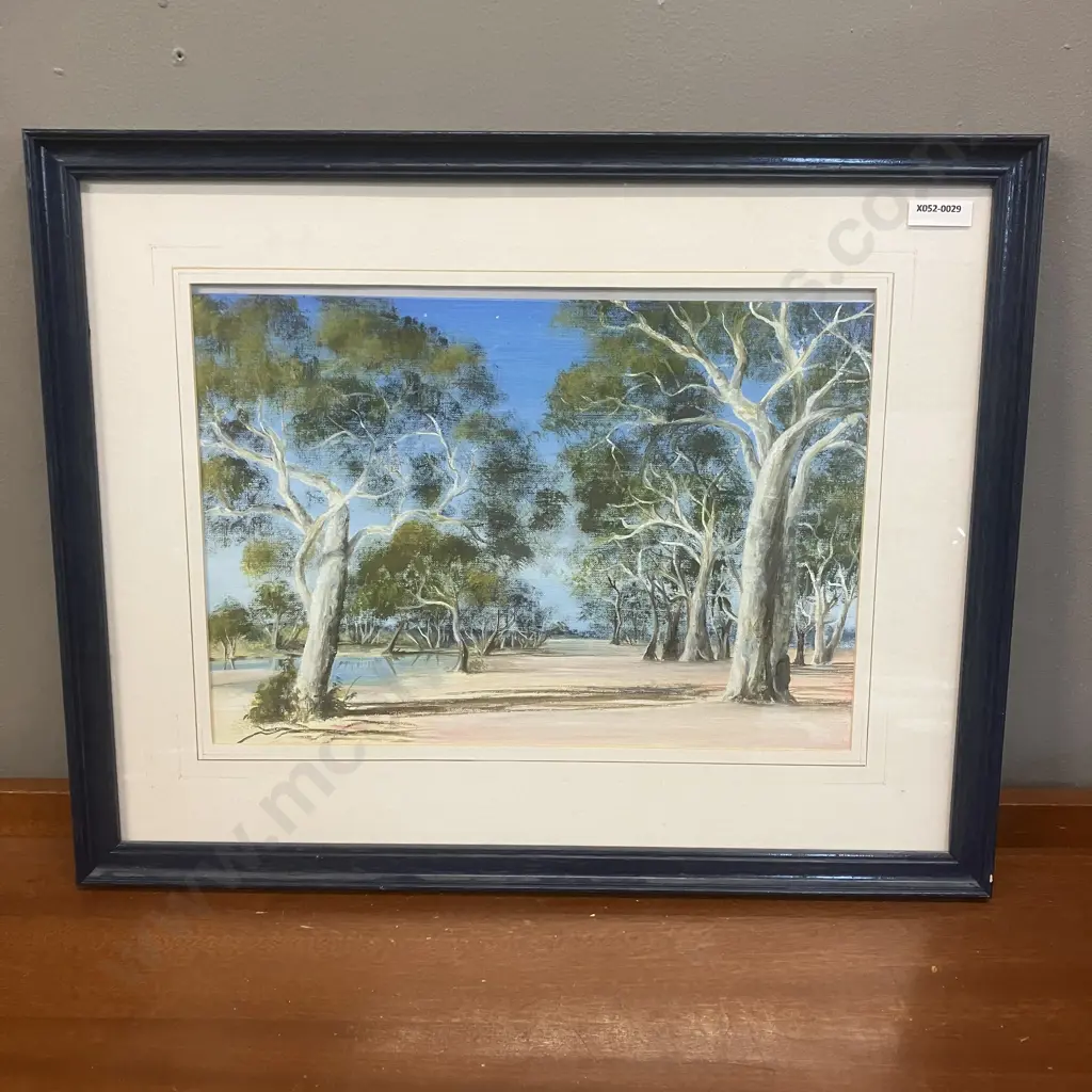 Grace M. Goon 1978 Original Artwork - Todd River, Alice Springs. N.T Australia. 39 x 49cm Image 1++