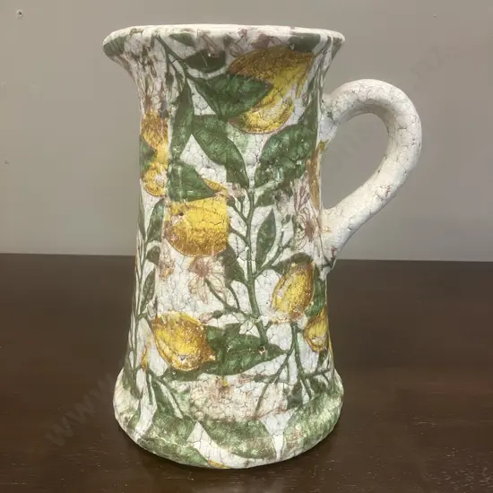 Large Decorative Lemon Jug. 23 x 15cm