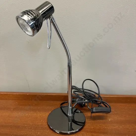 Modernist Stylux Chrome Metal Desk Lamp