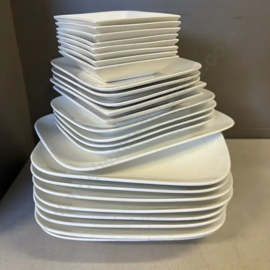 Box Lot Of Assorted White Haven Crockery