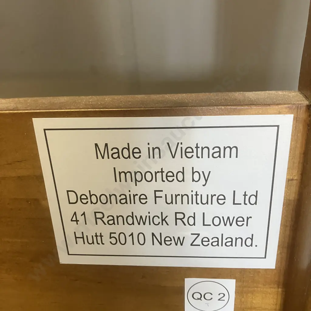 Debonaire Furniture (NZ) Wooden Slatted King Single Size Headboard With Curved Top. H105 W118 D10cm Image 1++