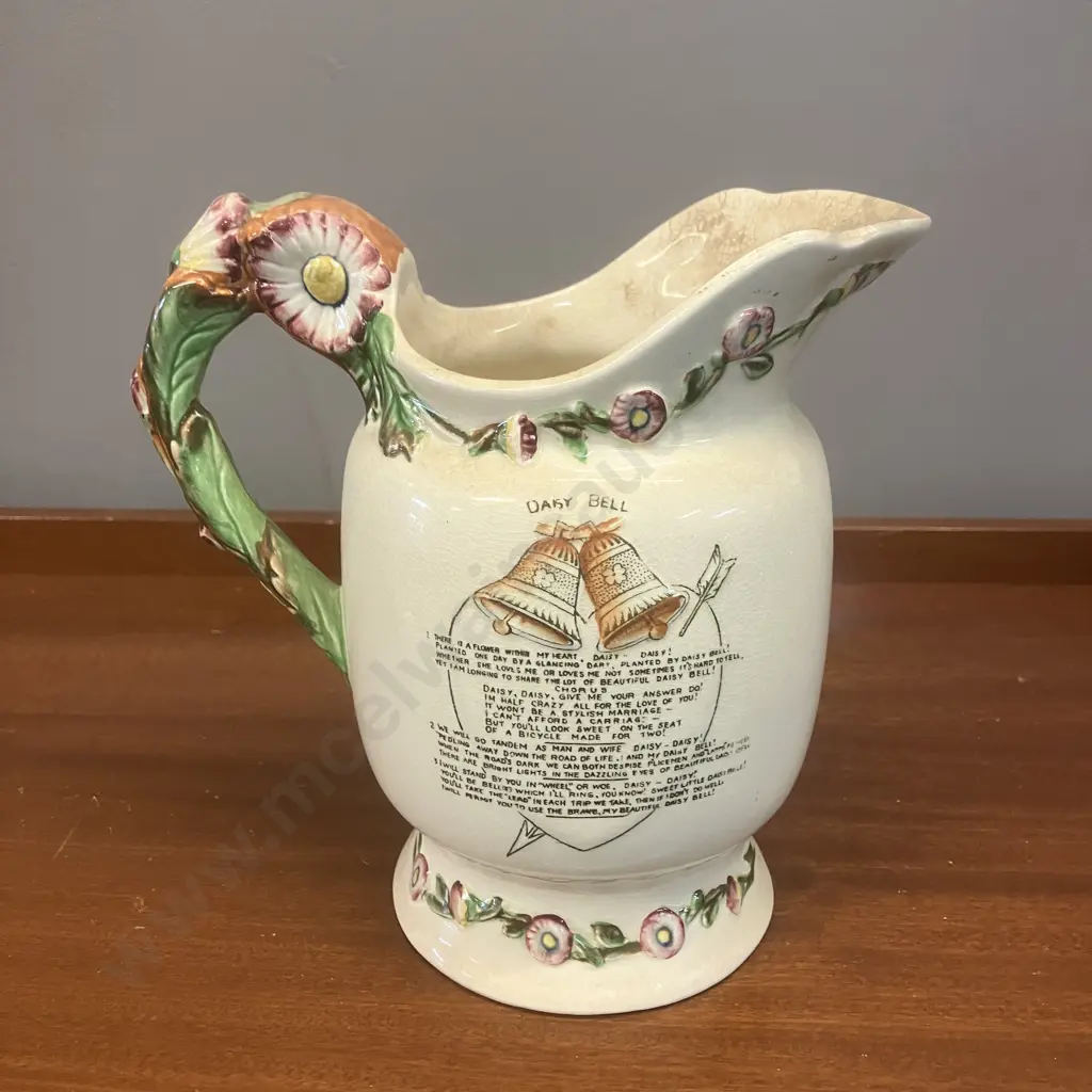 A Crown Devon Fielding's 'Daisy Bell' Musical Jug Made In England - Working. H20.5cm Image 1++