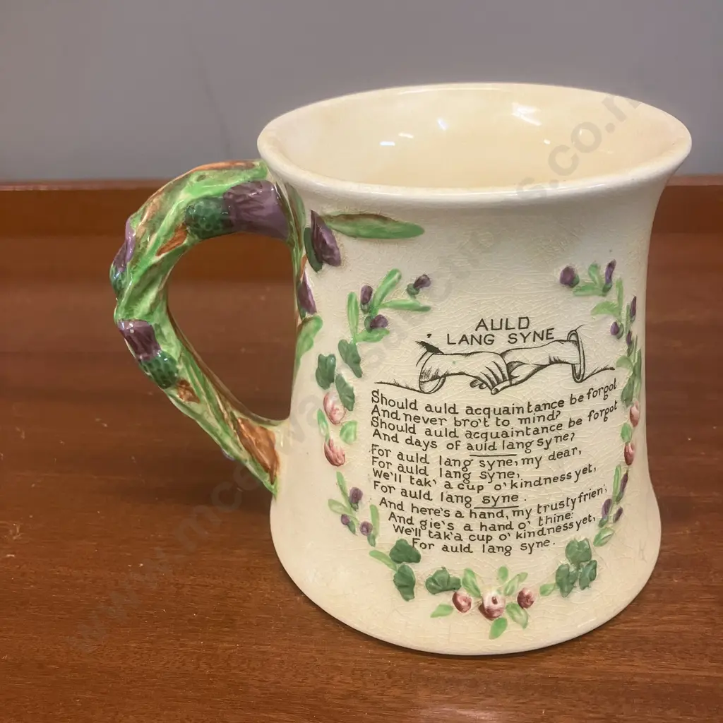 A Crown Devon Fielding's 'Auld Lang Syne' Musical Tankard Made In England - Working. H11.5cm Image 1++