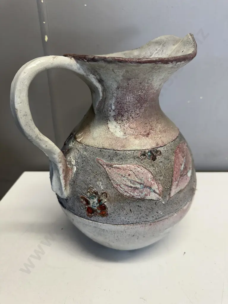 Decorative Pottery Jug Relief Detail H28cm. Image 1++