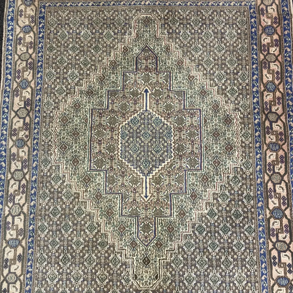Persian Rug - Pastels, Blues & Greens 152 x 124cm Image 1++