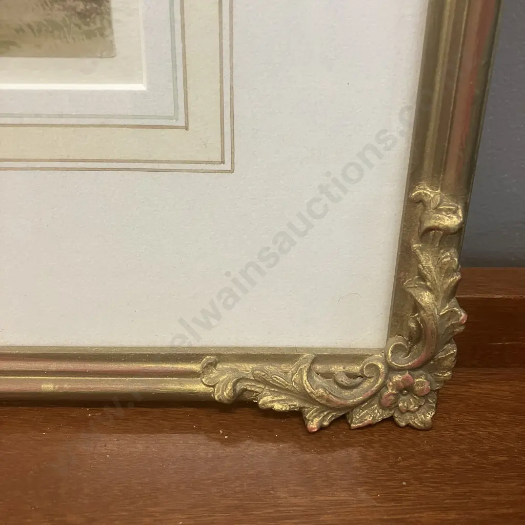 A. Copley Fielding (1787 - 1855) Original Watercolour - A Man On A Horse With Dog In A Landscape. 38 x 47cm Image 1++