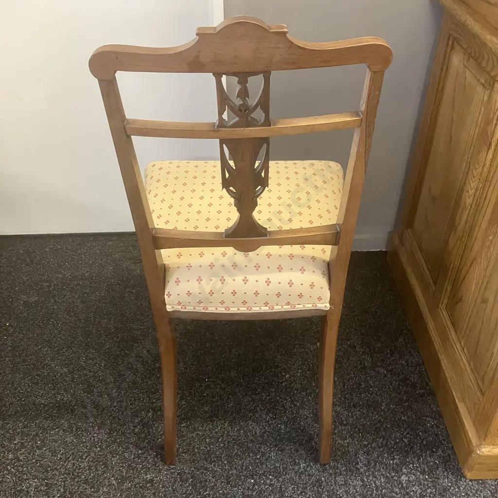 Antique Edwardian Sheraton Revival Dining Chair Image 1++