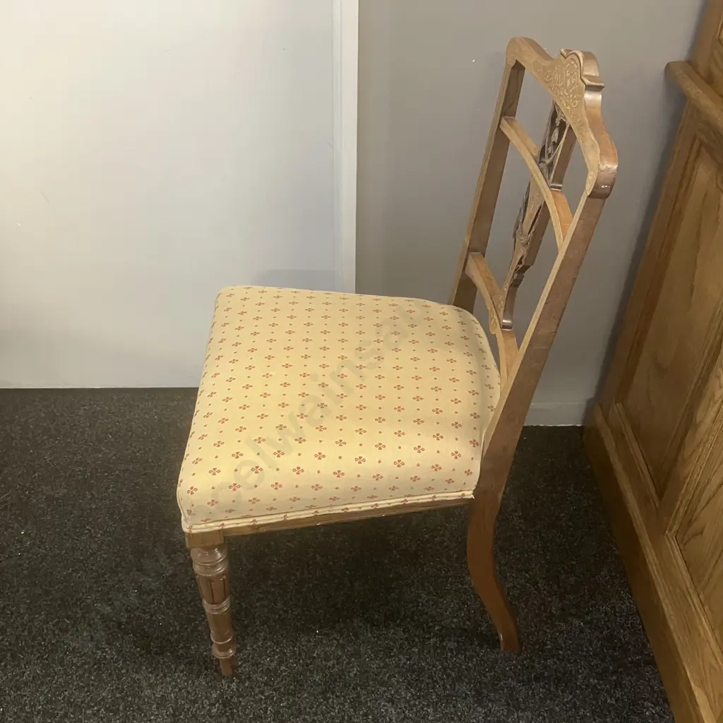 Antique Edwardian Sheraton Revival Dining Chair Image 1++