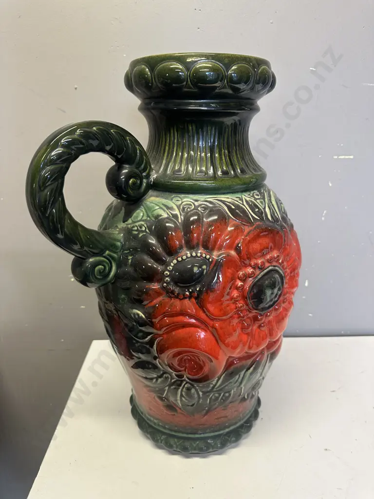 Large Mid Century Scheurich Keramilk West German Vase # 487-54 H55cm. Image 1++