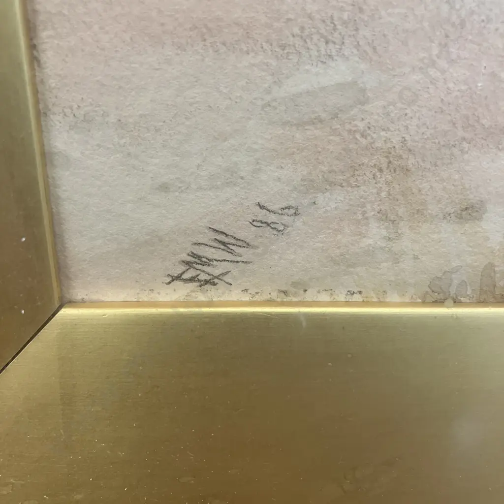 EM. Wimperis Original Watercolour - North Wales (Near Lake Bala). Signed & Dated 86. 60 x 83cmcm Image 1++