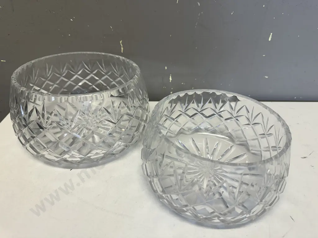 Vintage Crystal Bowls x2 Image 1++