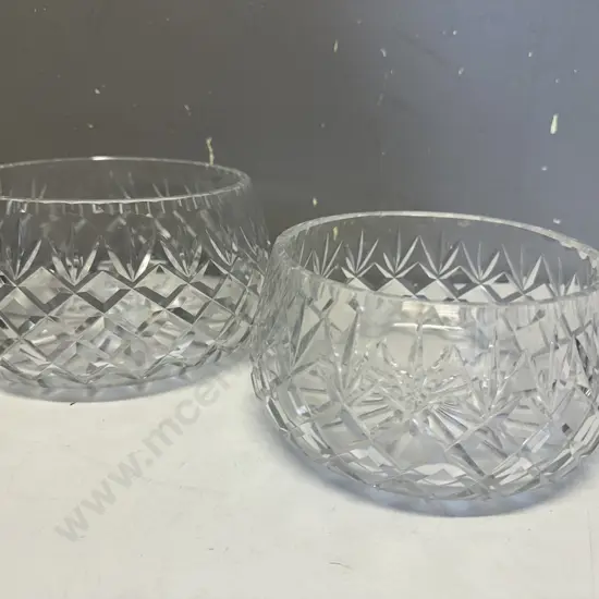 Vintage Crystal Bowls x2