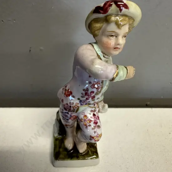 Antique Meissen Style Figurine October H10.5cm.