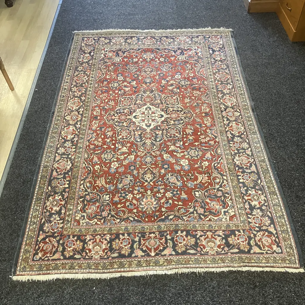 Persian Rug - Blues, Reds & Greens 198 x 132cm Image 1++