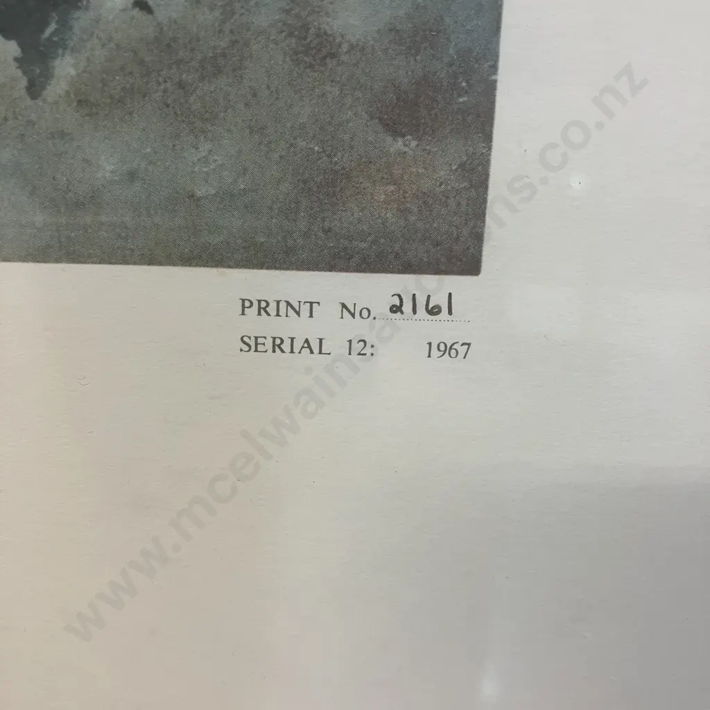 The Barracks, On Bluff Hill, Napier Hawkes Bay, ca 1866 CD Barraud - Turnbull Print #2161 1967. 47 x 59cm Image 1++