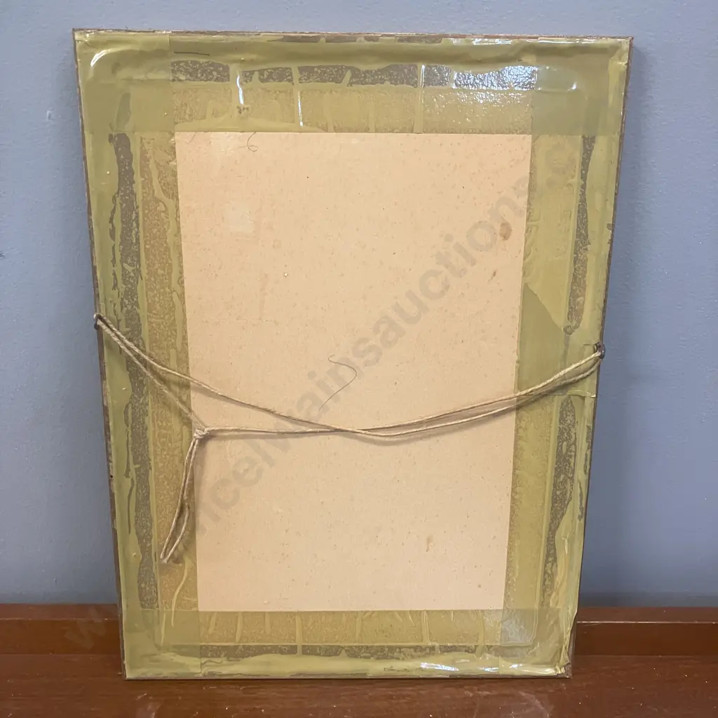 George H. Downing European Village Framed Color Print. 39.5 x 29cm Image 1++