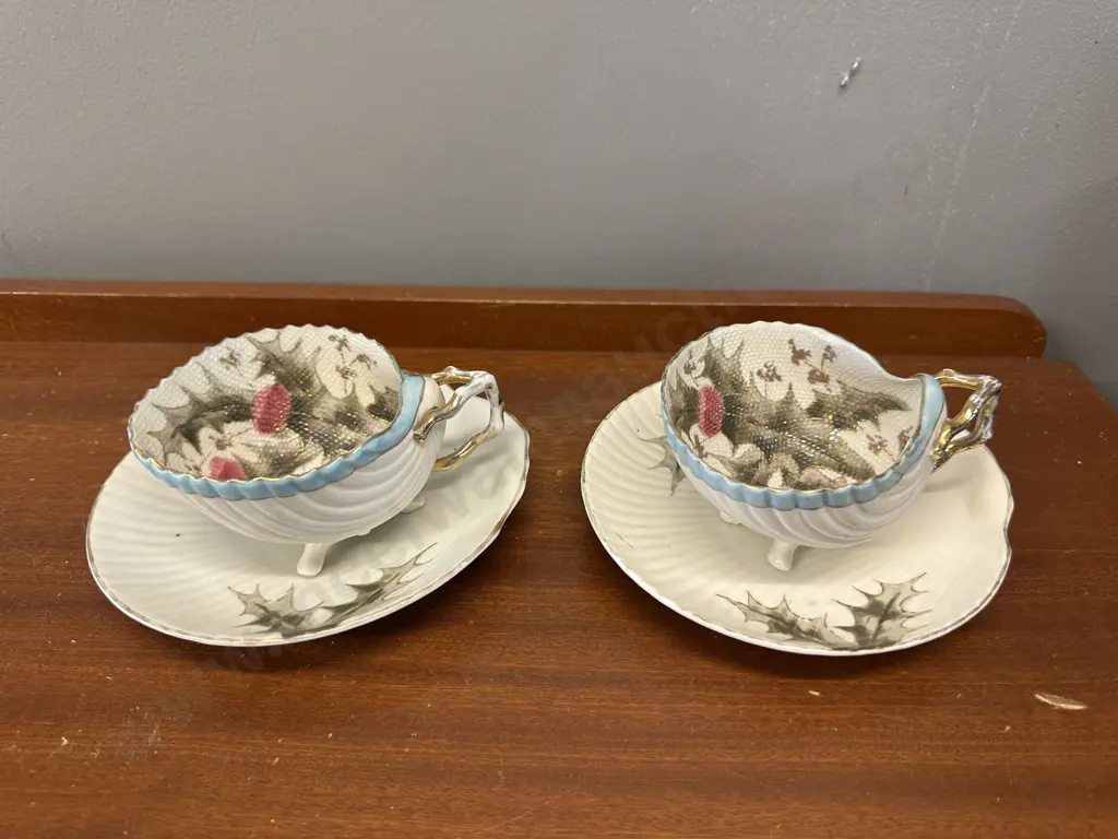 Pair Of Two Piece Art Nouveau Table Ware  Image 1++