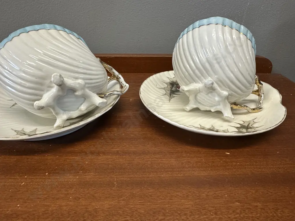 Pair Of Two Piece Art Nouveau Table Ware  Image 1++