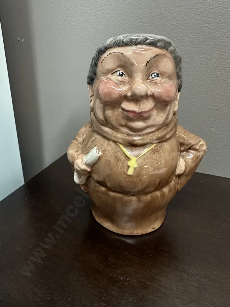 Vintage China Monk Character Jug H16cm. Image 1++