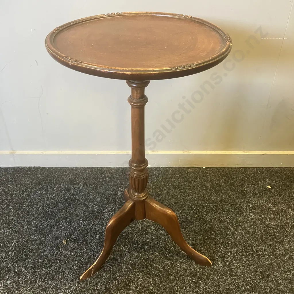 George lll Style mahogany Tripod Occasional Table. 54 x 29.5cm Image 1++