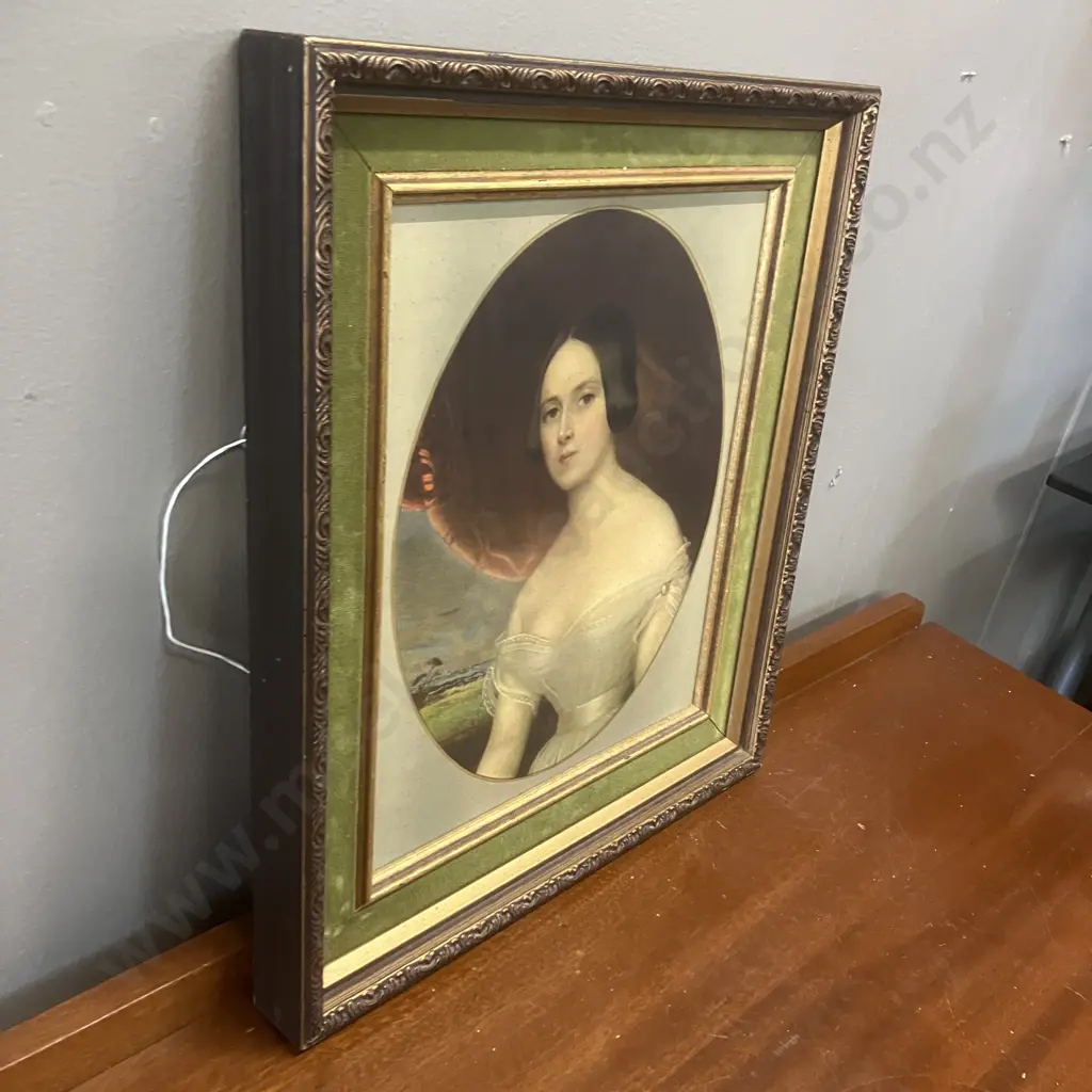 Vintage 'Comtesse D'Orsay' by Kobel - This is a Bewdley Picture Framed by G.W.Dowling (1947) Ltd Wellington. 38 x 32.5cm Image 1++