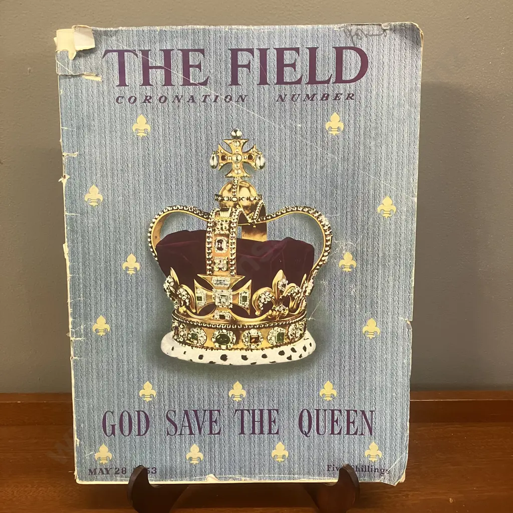 Rare Queen Elizabeth II Coronation Souvenir Magazine The Field Coronation Number God Save The Queen May 28 1953 Image 1++