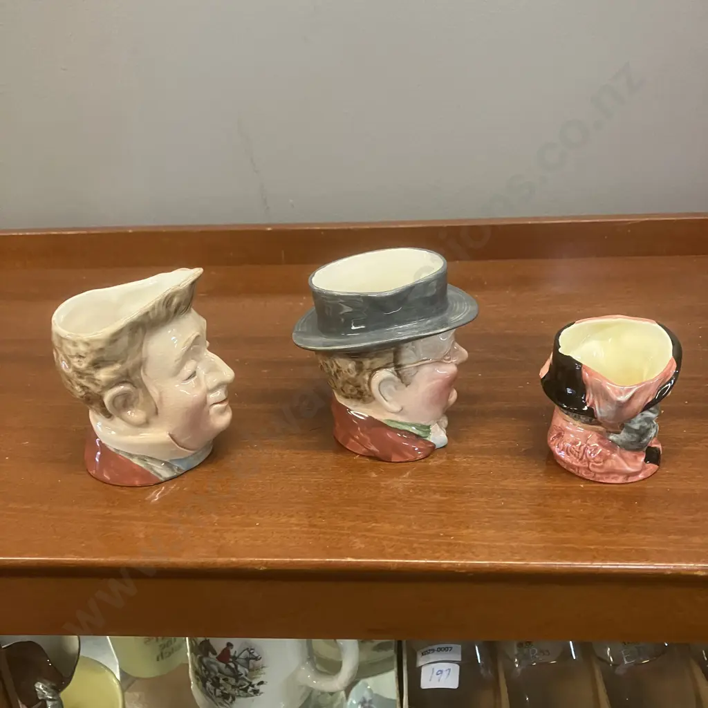 Vintage Beswick "Pecksniff" Dickens England #1129 Jug & "Pickwick" Small Character Toby Image 1++