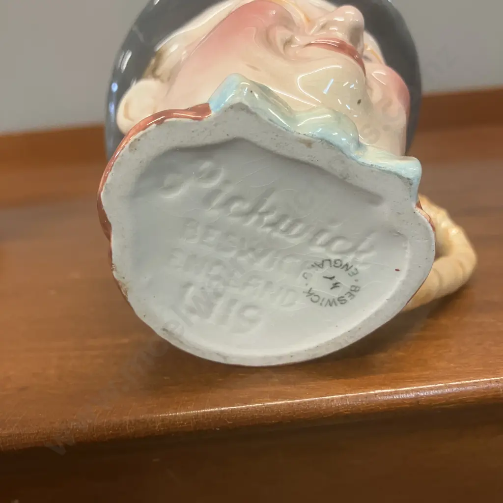 Vintage Beswick "Pecksniff" Dickens England #1129 Jug & "Pickwick" Small Character Toby Image 1++