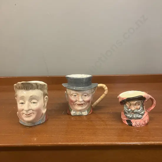 Vintage Beswick "Pecksniff" Dickens England #1129 Jug & "Pickwick" Small Character Toby