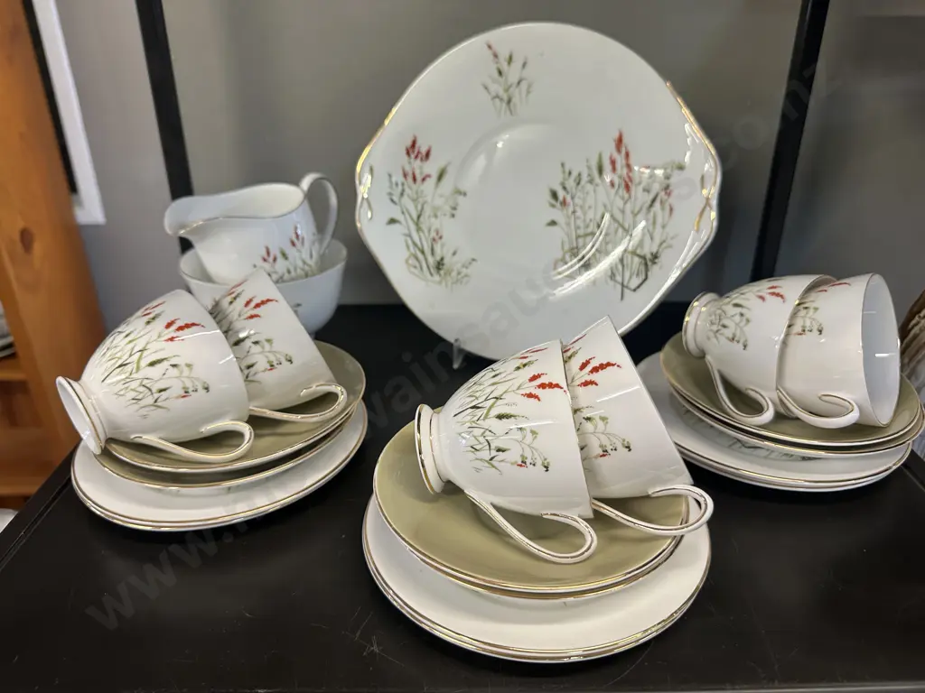 Queen Anne China Tea Set  'Nymph'  Pattern Image 1++