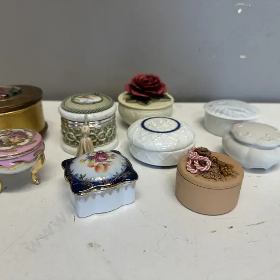 Selection Of Trinket Dishes Including Limoges