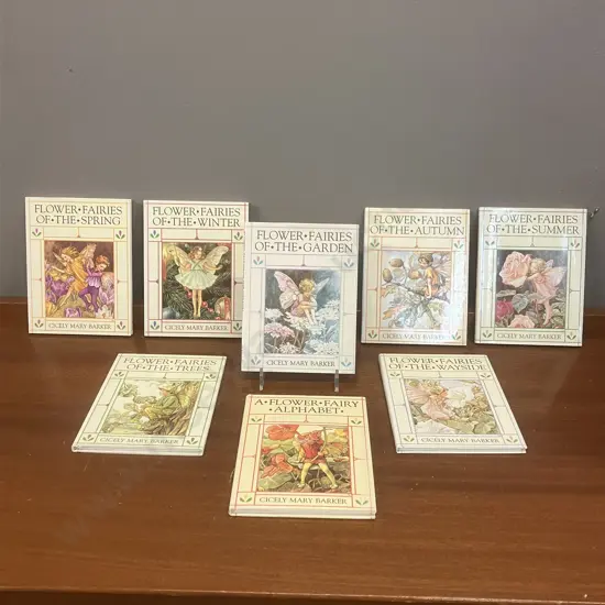 Flower Fairies - Cicely Mary Barker 1990 Complete Collection of 8 Hardback Books With Dust Jackets, Frederick Warne