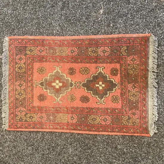 Persian Rug - Reds & Browns 60 x 42cm