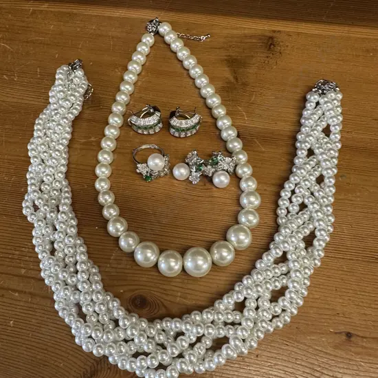 Costume Jewellery Including 'Lovisa' Pearl Look Necklaces & Earrings