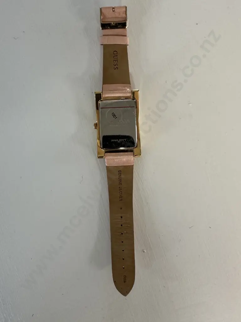 Ladies 'Guess' Watch With Leather Strap Image 1++