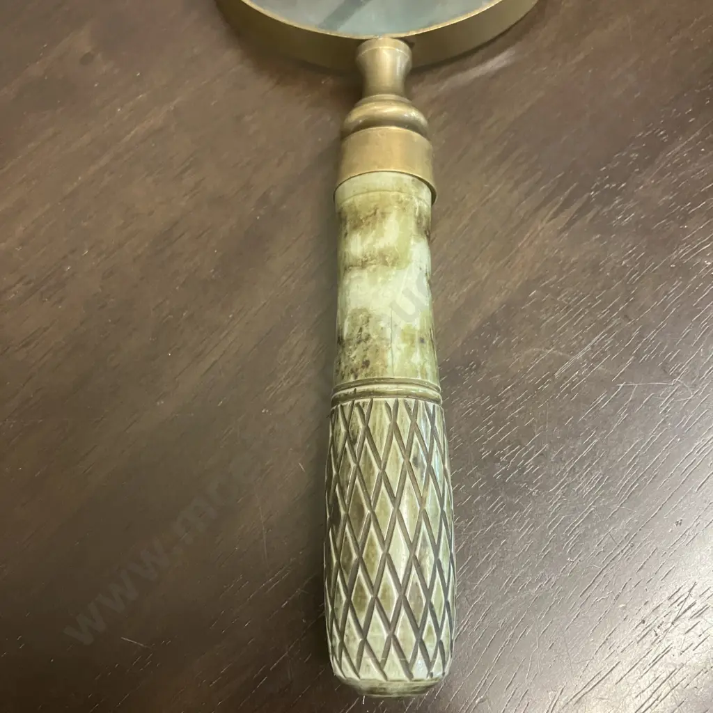 Brass Magnifying Glass. L24.5cm Image 1++