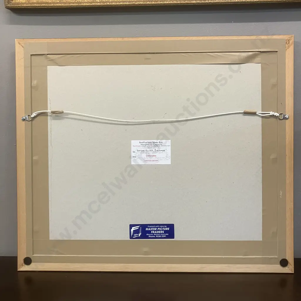 Gordon Ashton 'Baston Village, Salcombe' 609 / 850 Signed Limited Edition. 46 x 55cm Image 1++